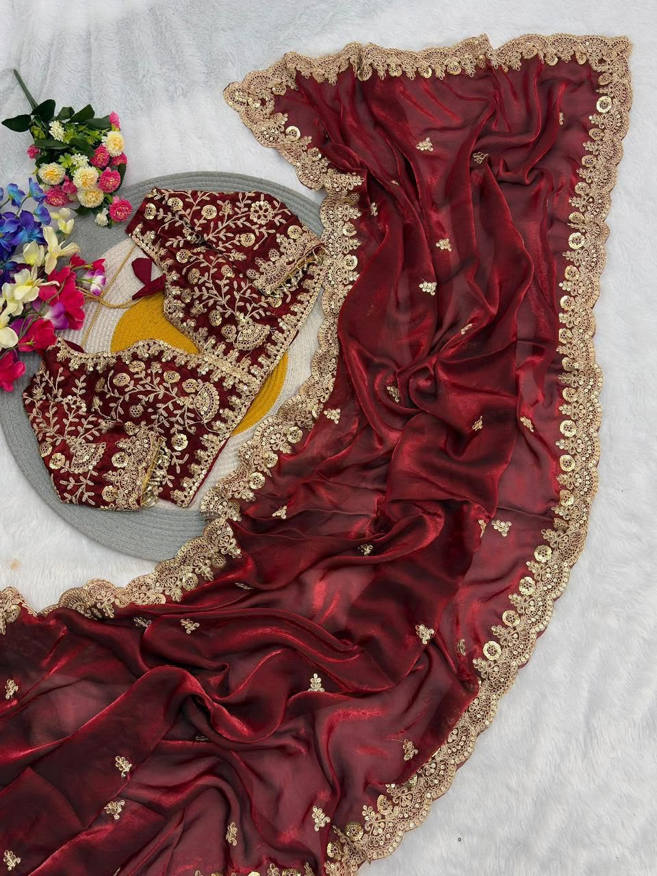 Satin Silk Saree
