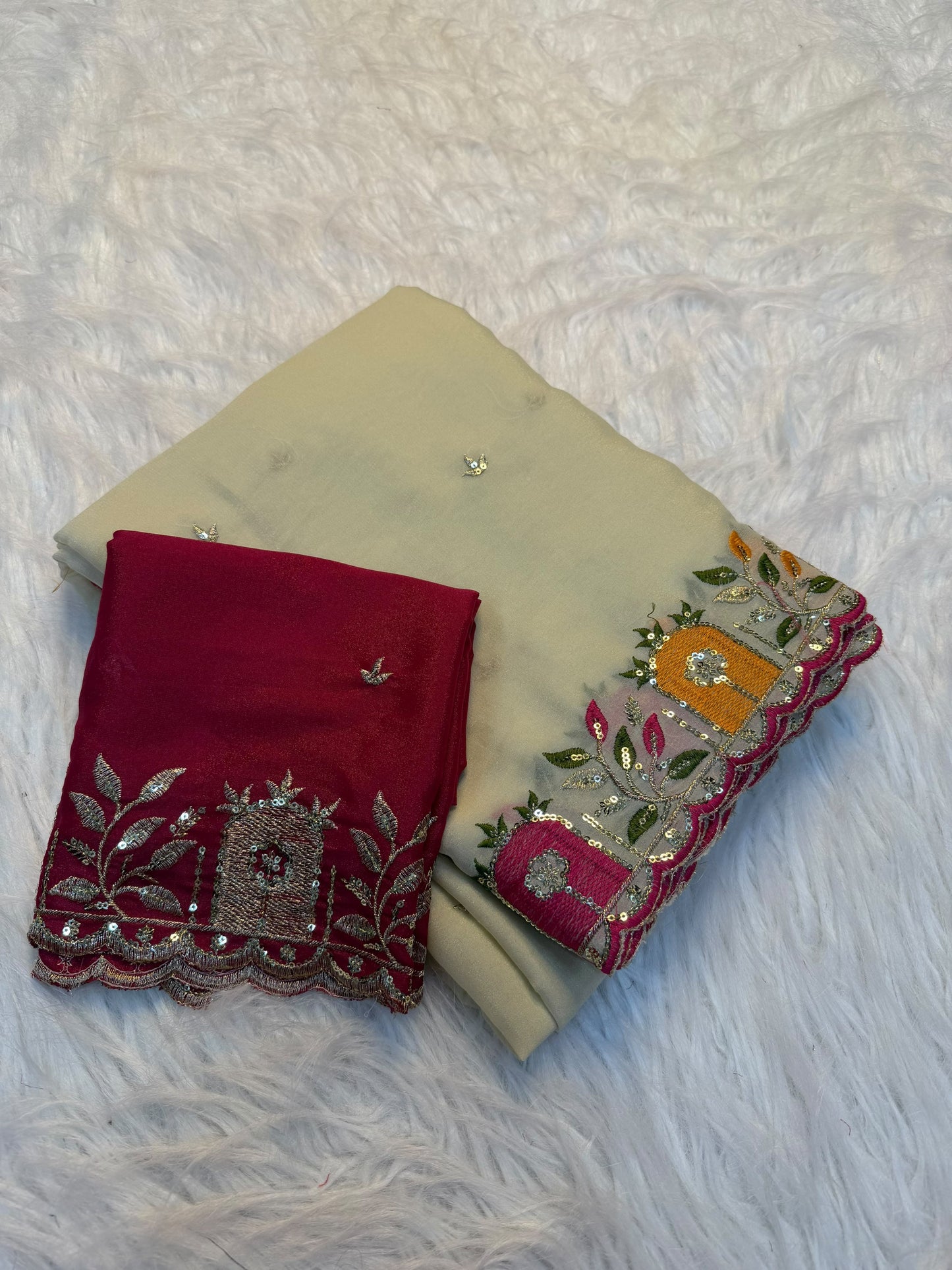 Georgette Silk Saree