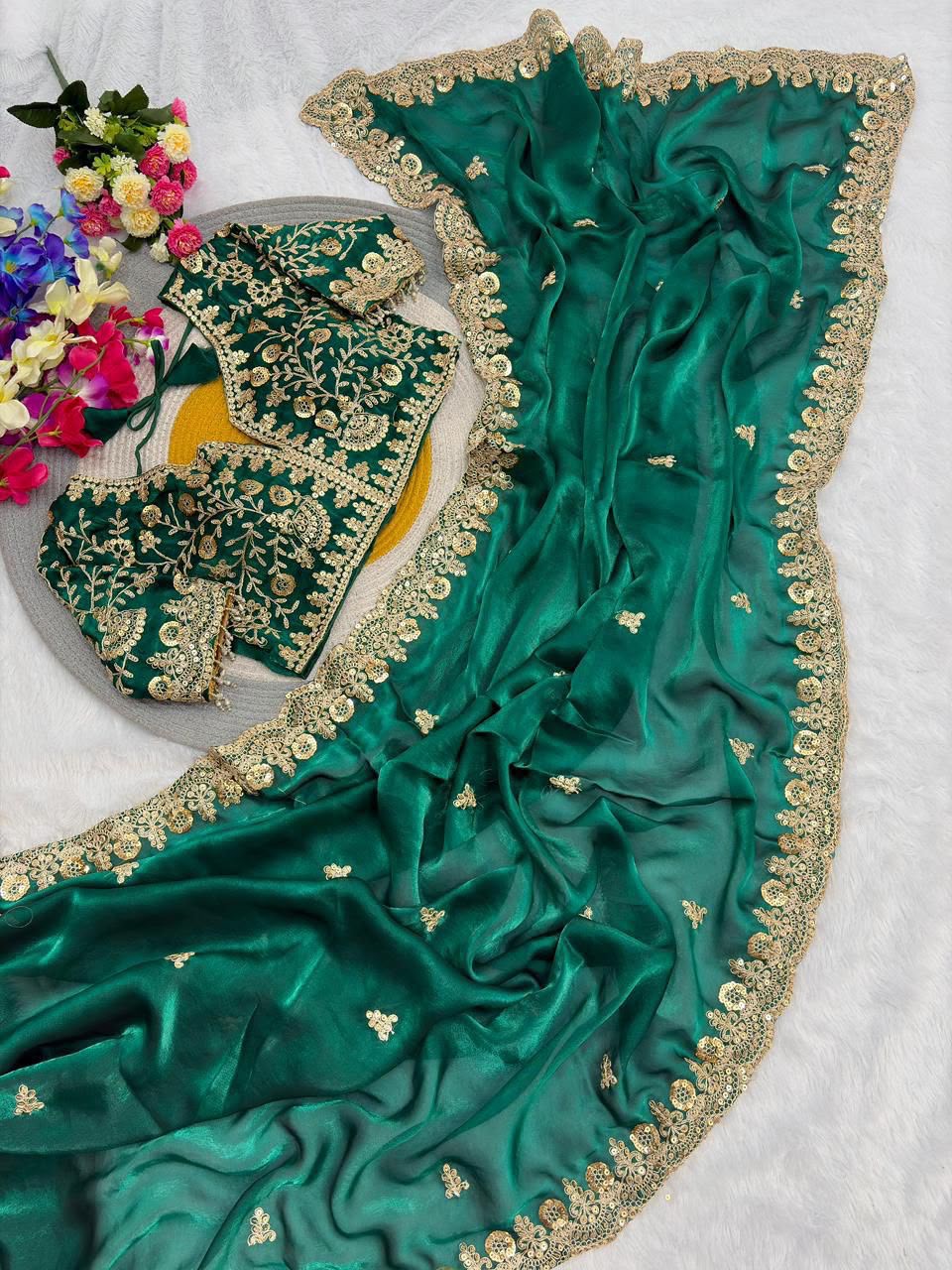 Satin Silk Saree