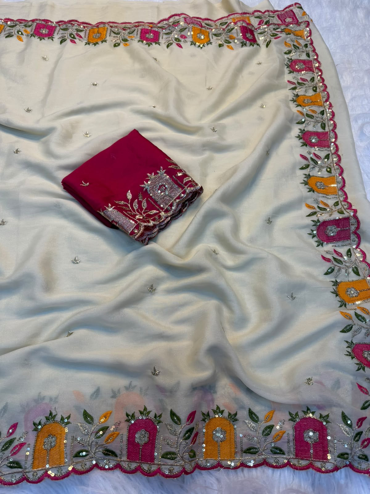 Georgette Silk Saree