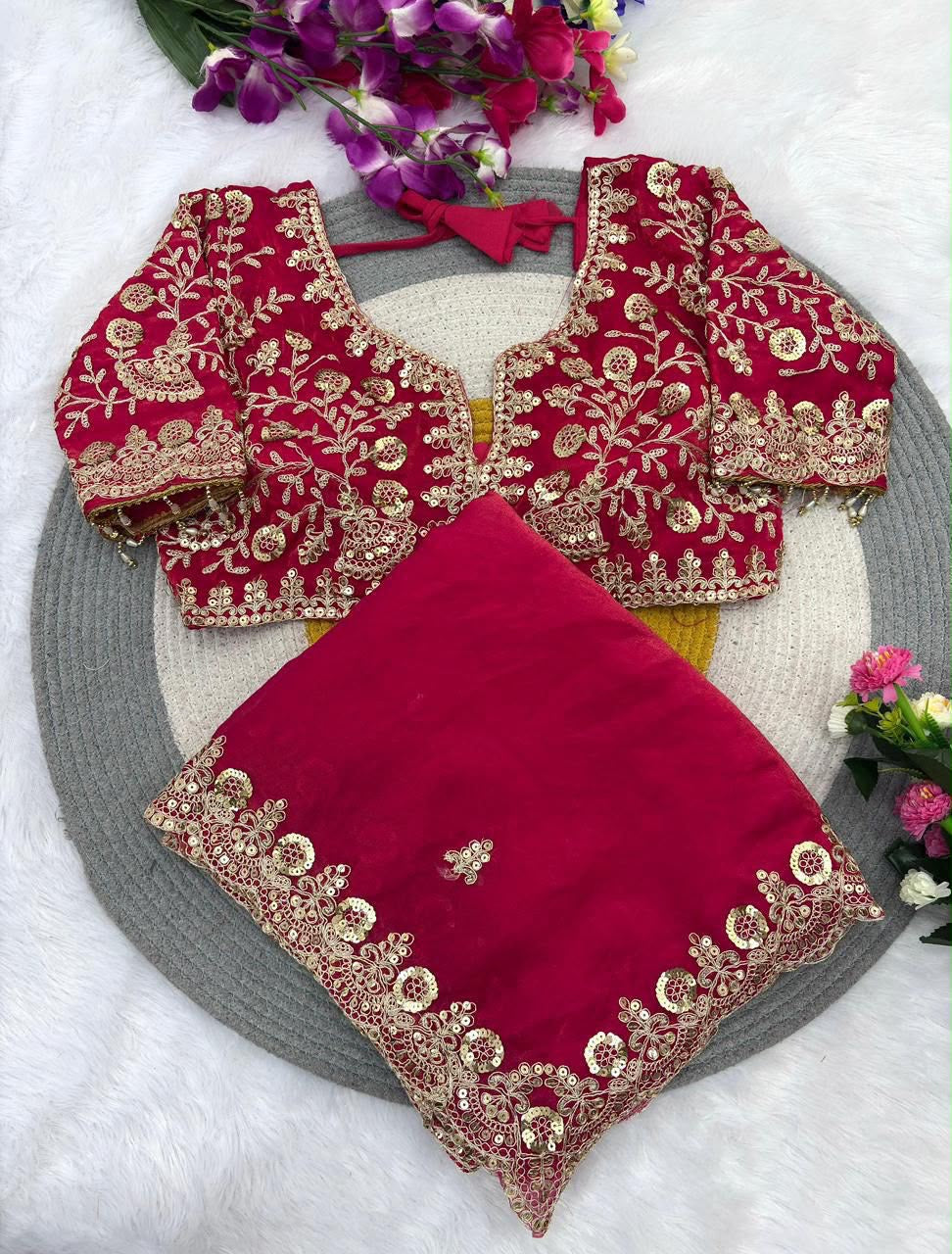Satin Silk Saree