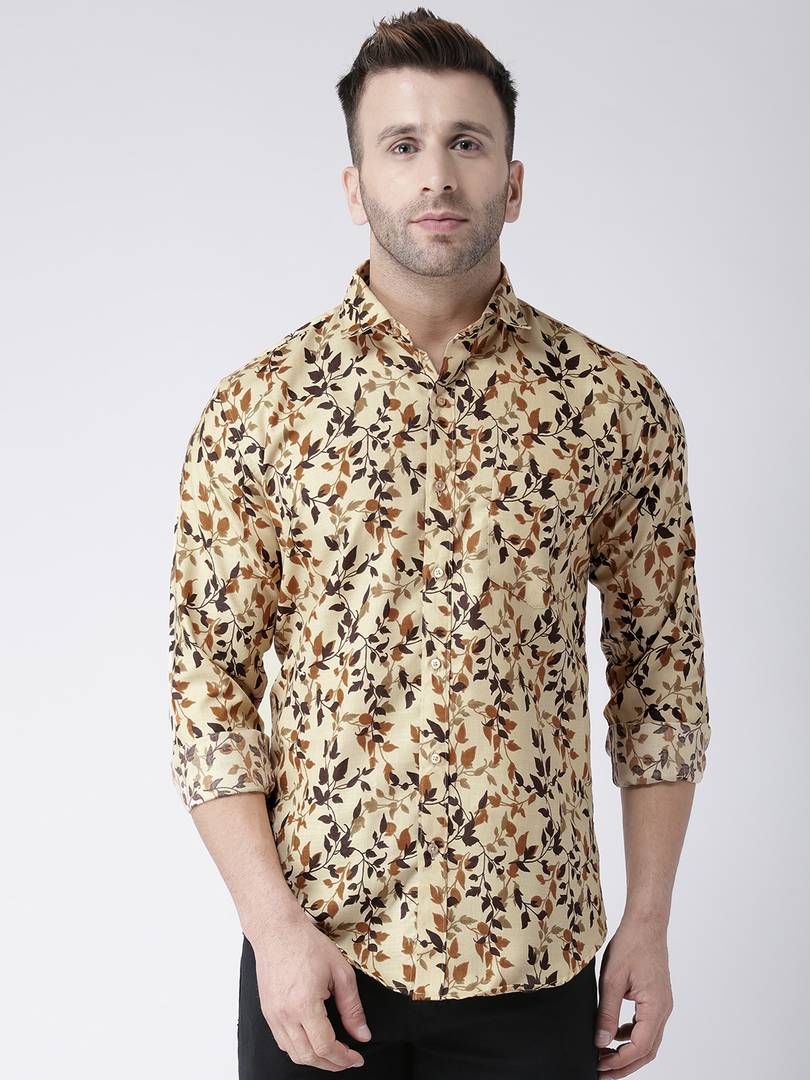 Multicoloured Cotton Blend Printed Shirt