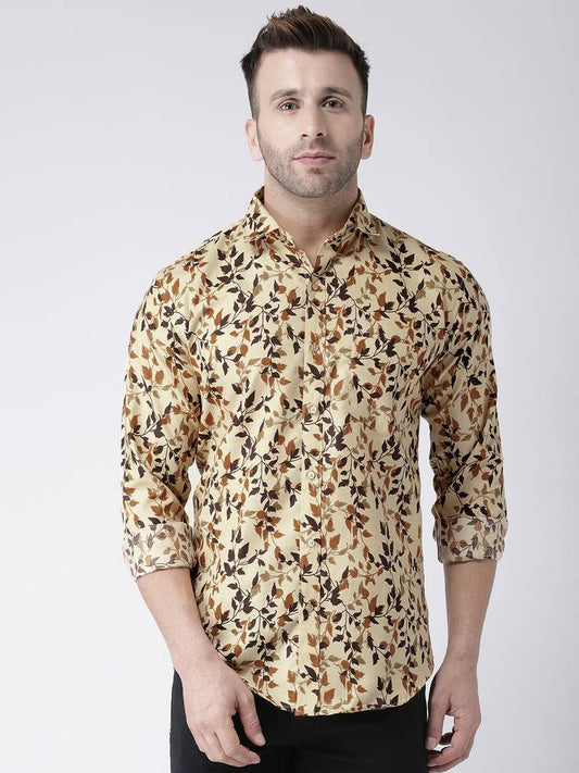 Multicoloured Cotton Blend Printed Shirt