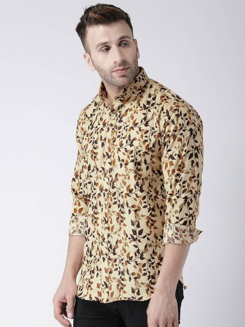 Multicoloured Cotton Blend Printed Shirt