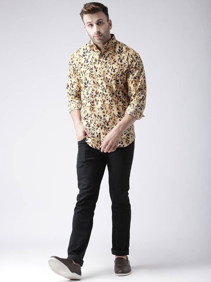 Multicoloured Cotton Blend Printed Shirt