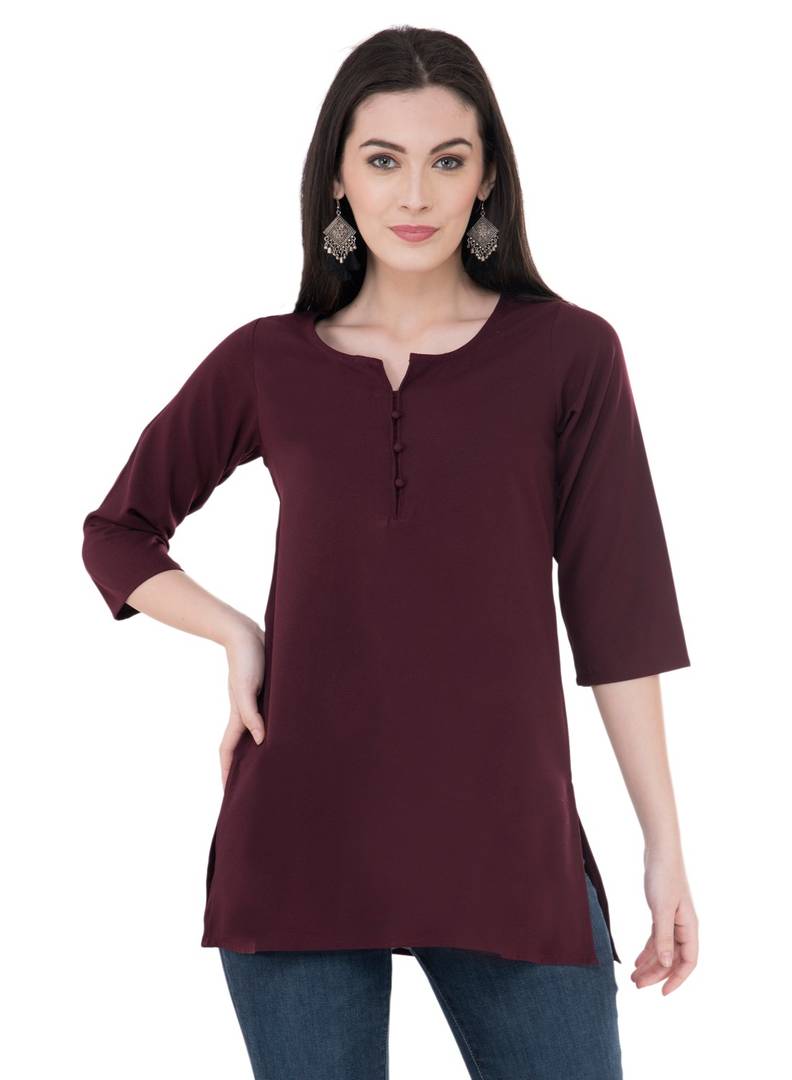 Rayon Brown Top