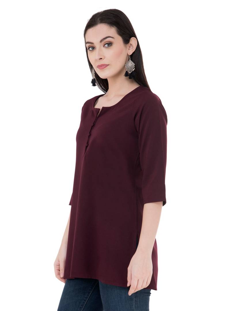 Rayon Brown Top