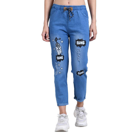 Trendy Blue Denim Jeans