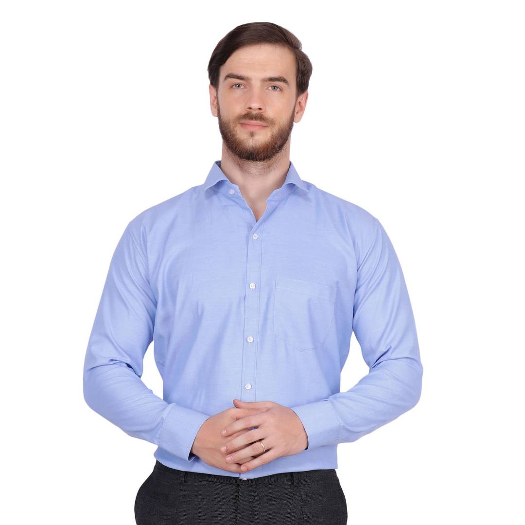 Blue Regular Fit Formal Shirt