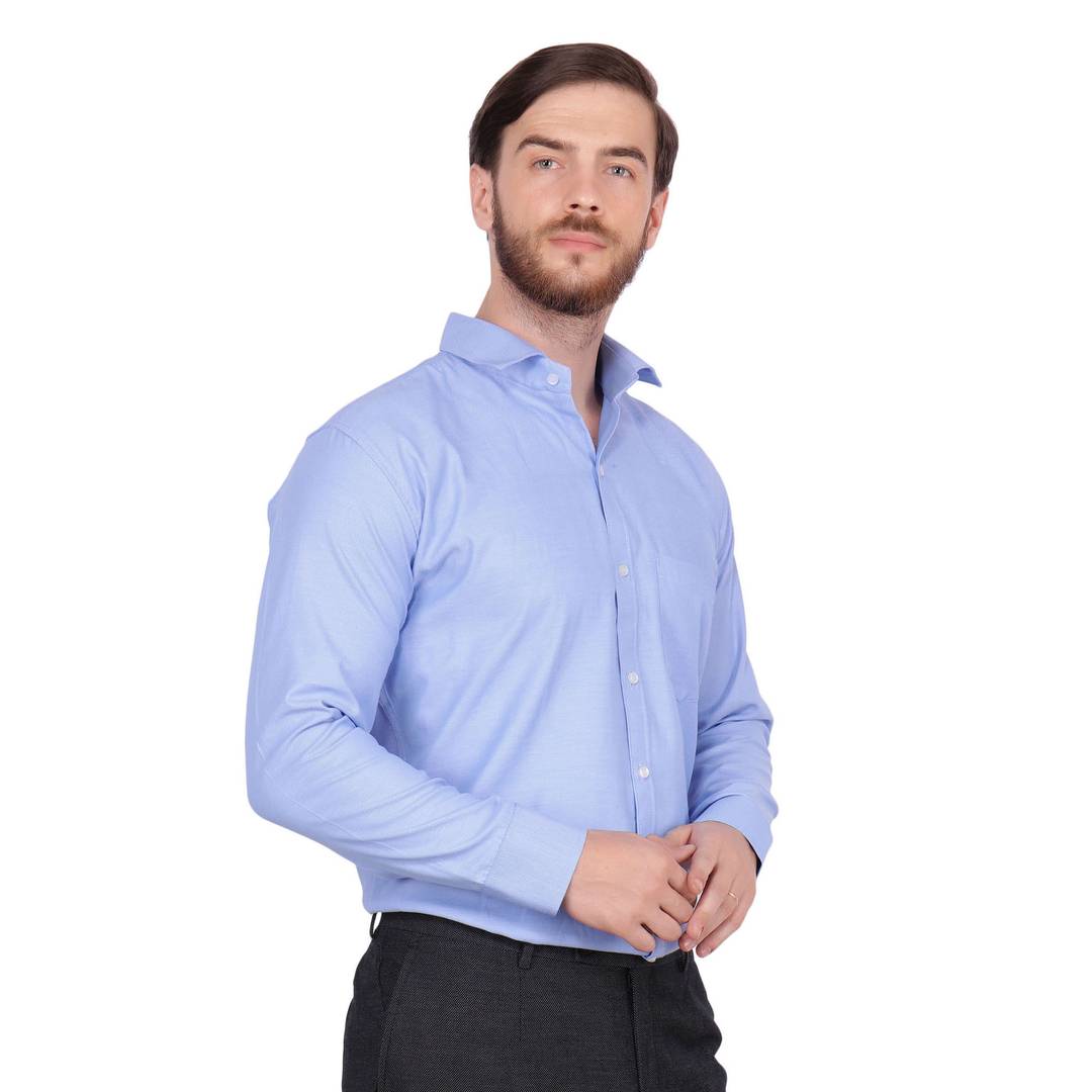 Blue Regular Fit Formal Shirt