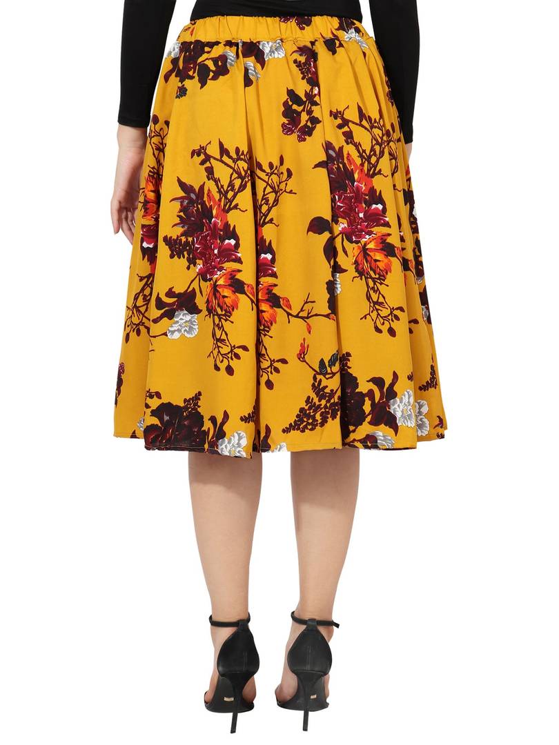 Printed Crepe Women Skirt