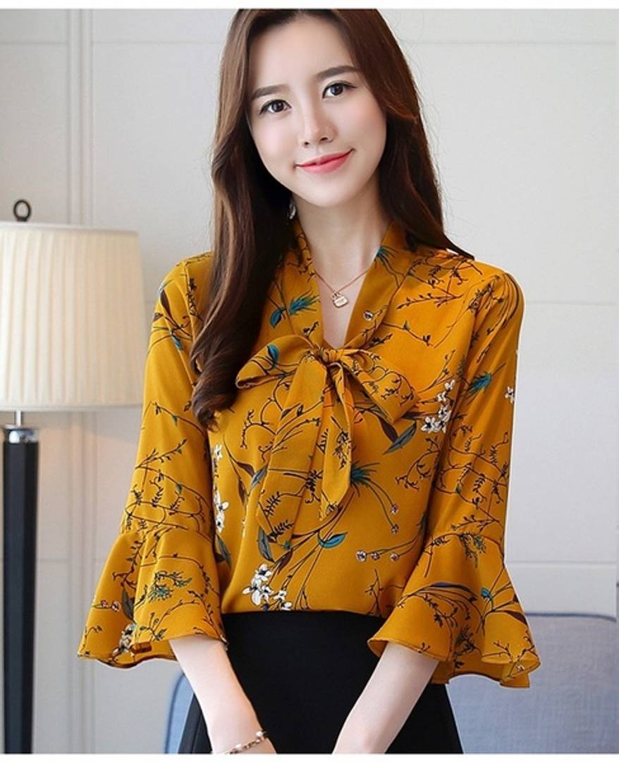Stunning Floral Printed Blouse Top