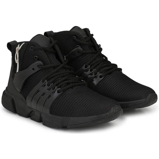 Black Mesh  Sports Shoes
