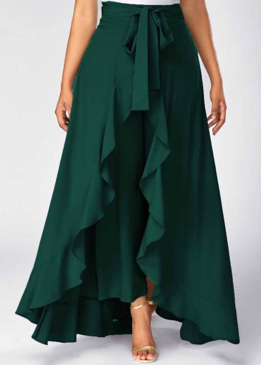 GREEN PANT WITH OUTFIT SKIRT