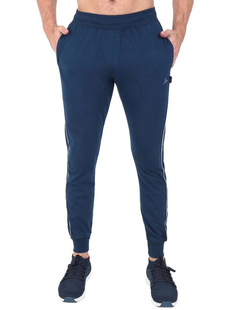 Mens Essential Basic Solid Track Pant with Hidden Ankle Zipper Skinny Fit  Jogger | eBay