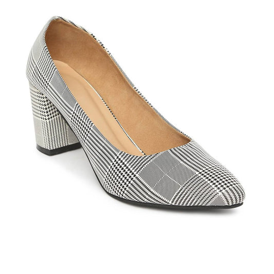 Synthetic Leather Silver Heel