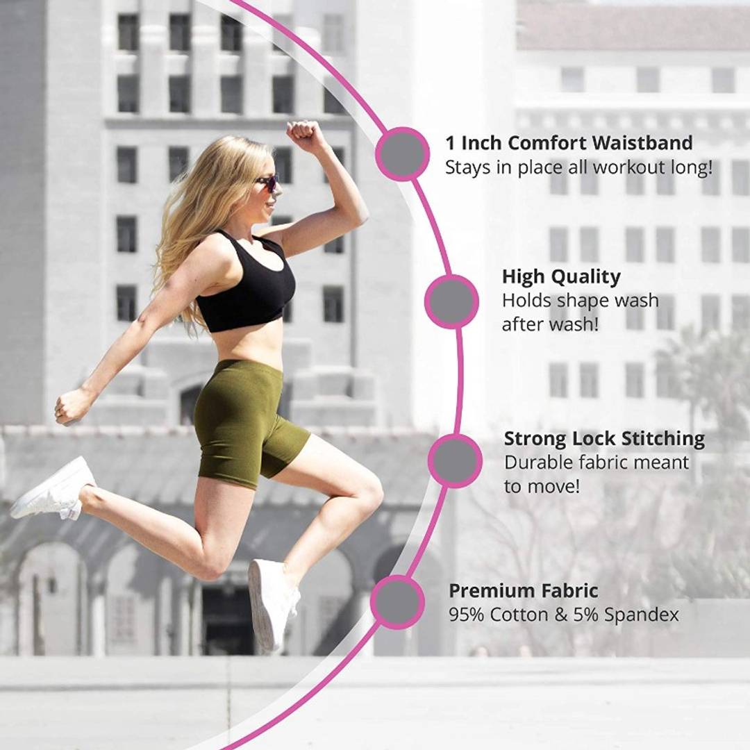 Women Yoga Running Sport Short Pack of 3