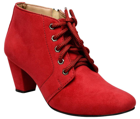 Exotique Women's Red Casual Boot (EL0040RD)