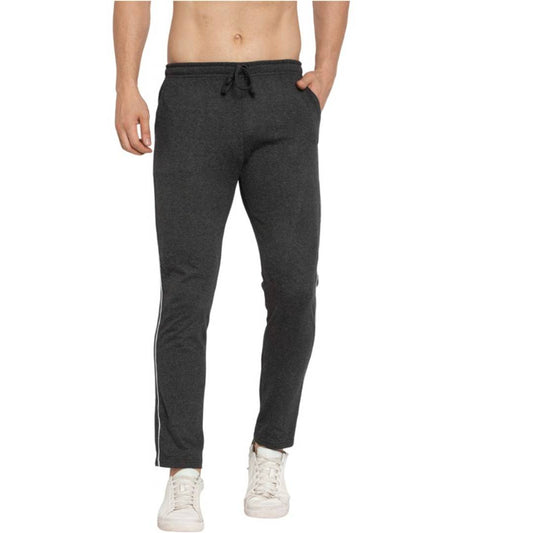 Cliths Men's Dark Grey Lower Pants Running, Causal Gym Workout Track pants with two side  Pockets