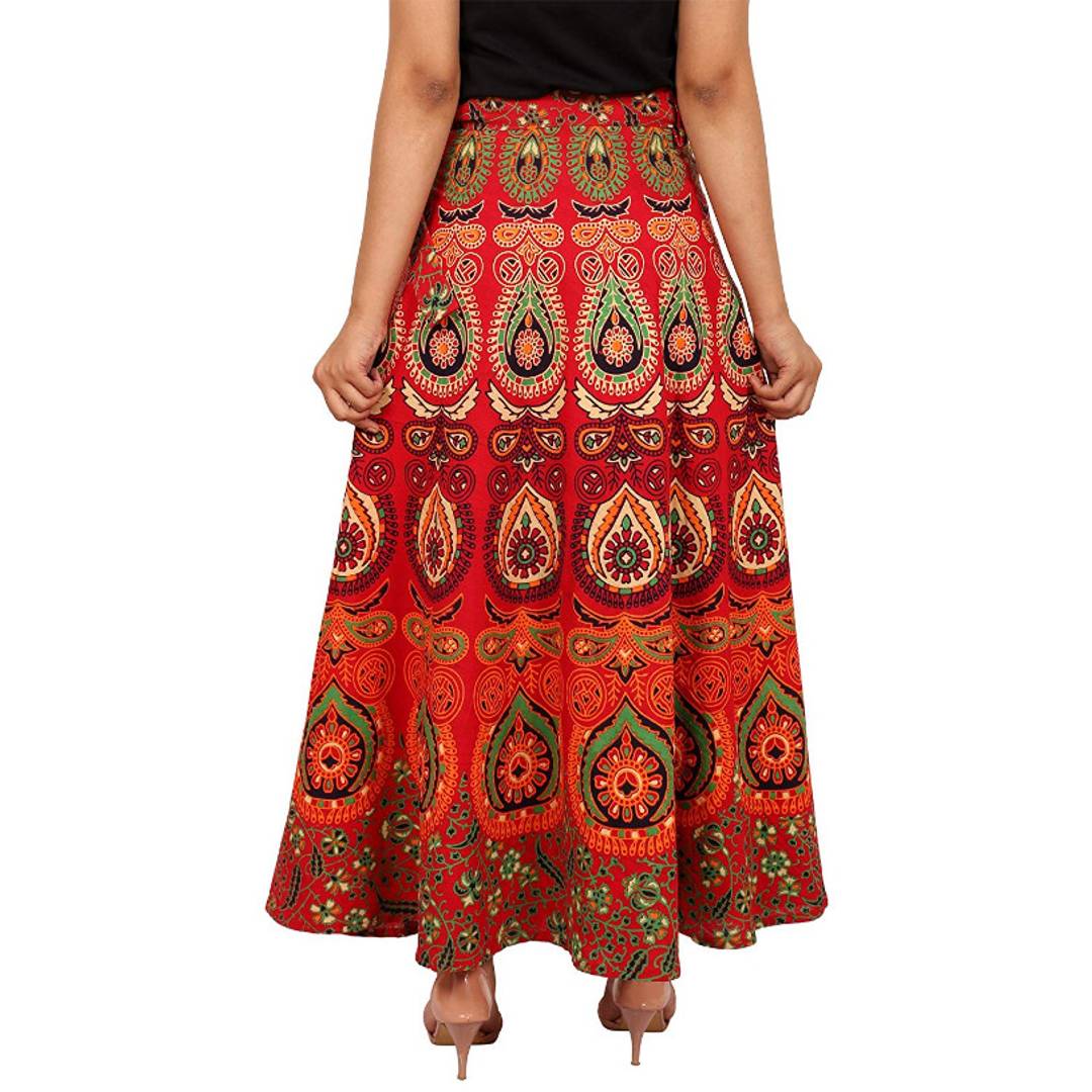 Jaipuri Printed Wrap Around Skirt