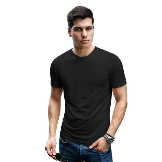 Men's Black Active wear Tshirt