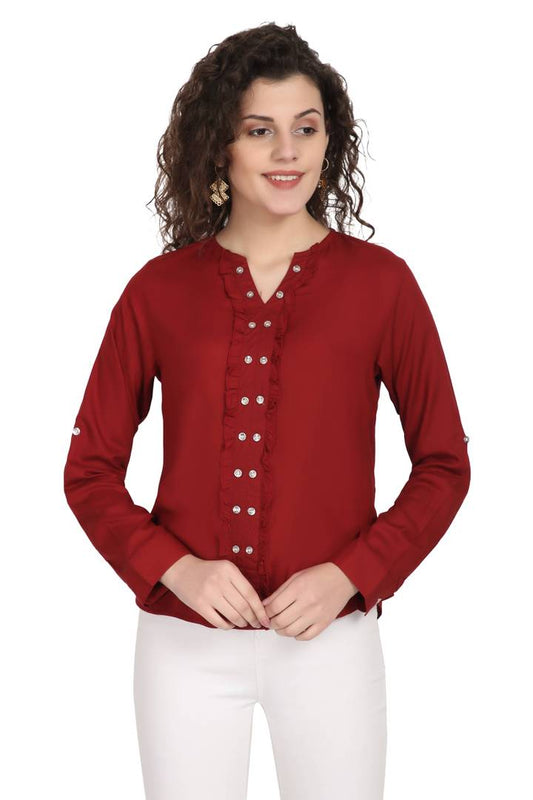 Rayon Solid Tops