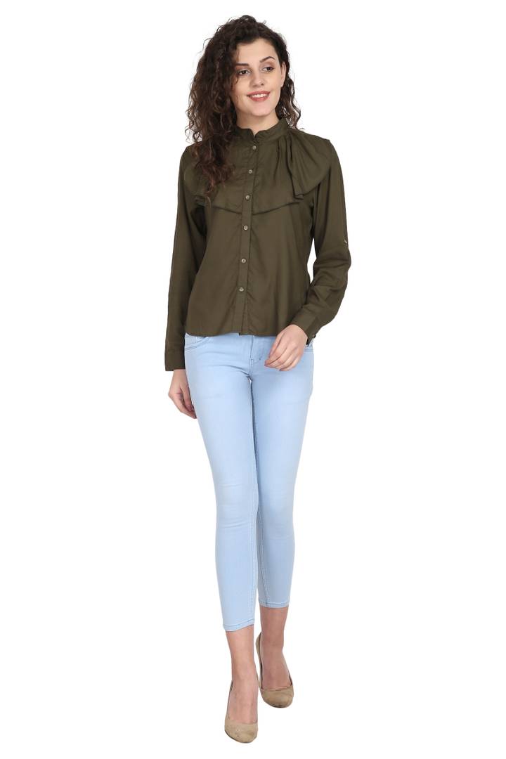 Women Rayon Solid Top
