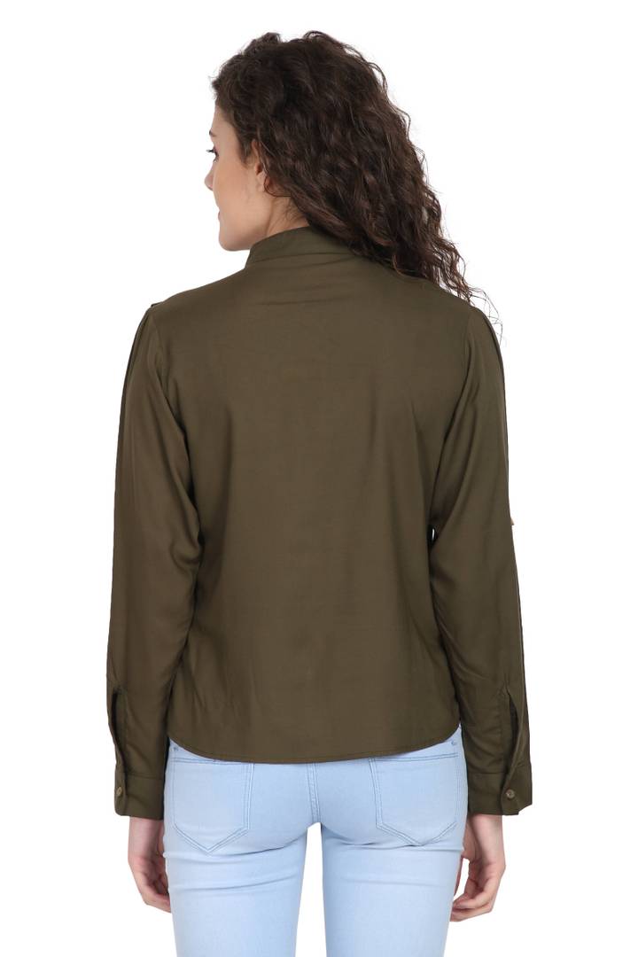 Women Rayon Solid Top