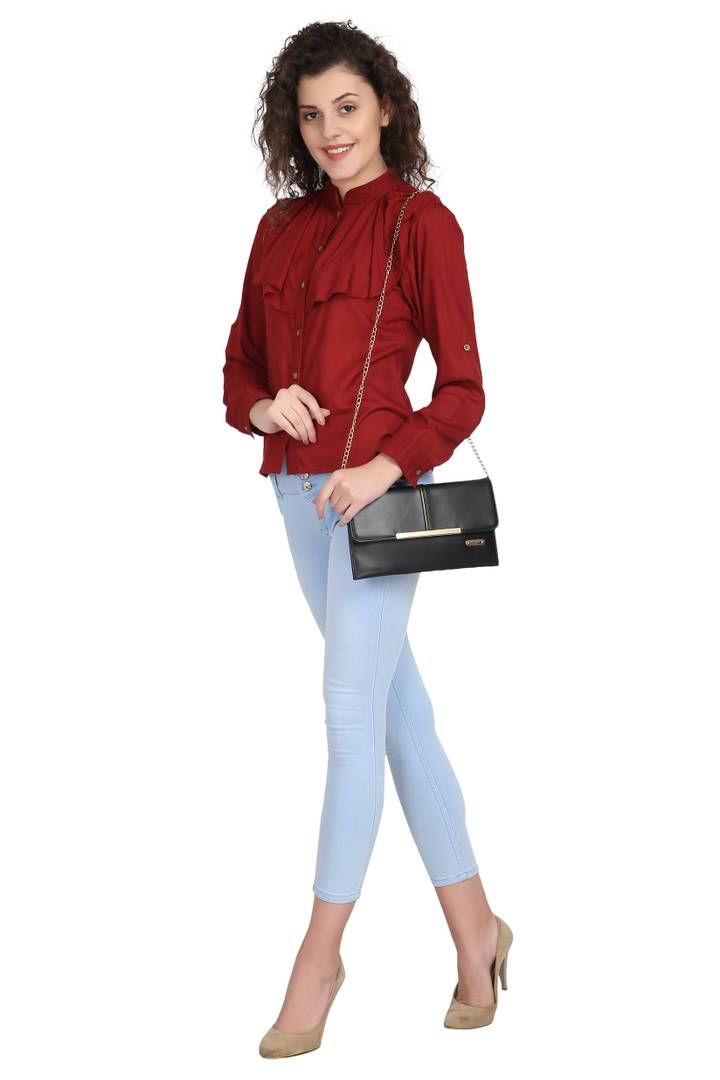 Women Rayon Solid Top