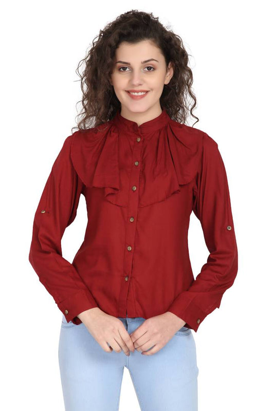 Women Rayon Solid Top