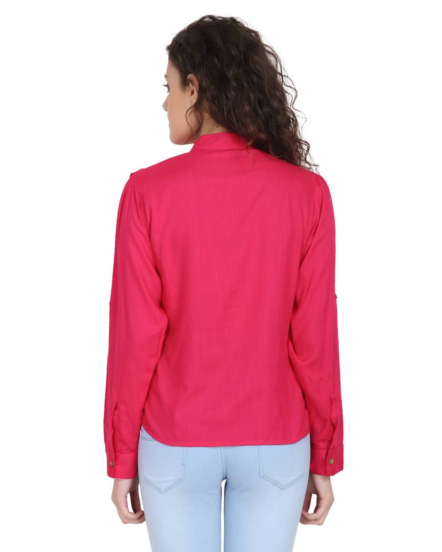 Women Rayon Solid Top