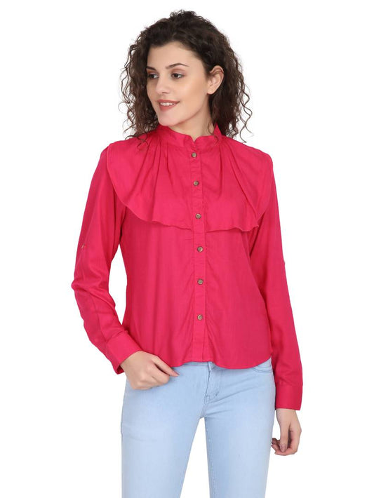 Women Rayon Solid Top