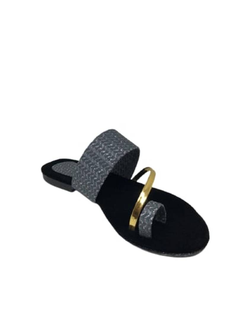 Grey Synthetic Fashion Flats