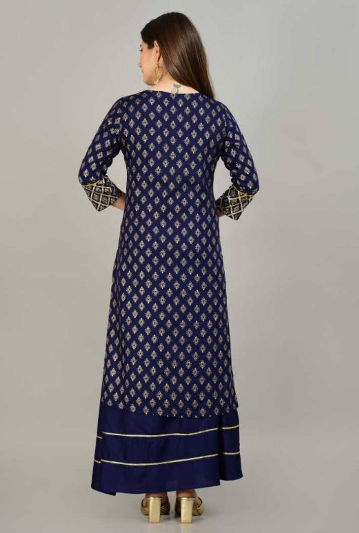 Beautiful Kurta with Skirt (BLUE)