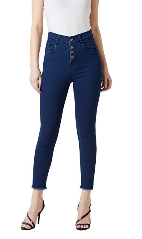 Women's Black Skinny High Rise Jeans