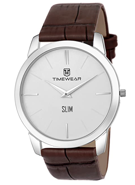 TIMEWEAR Analog Two Hands Slim Watch for Men