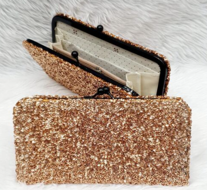 Shimmery Touch Clutch