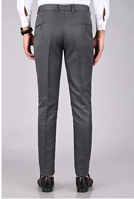Buy AD by Arvind Super Slim Fit Young Formal Trousers - NNNOW.com