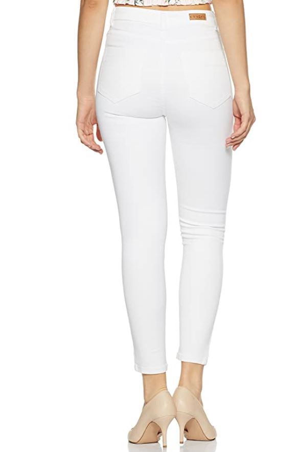 Women's White Skinny Fit Jeans