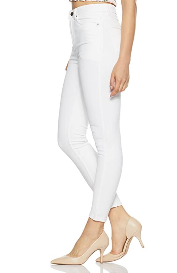 Women's White Skinny Fit Jeans