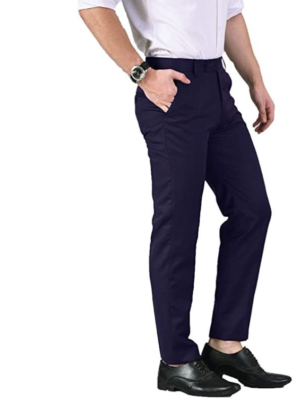 Black Solid Men Formal Trouser, Slim Fit at Rs 520 in Noida | ID:  2851771052191