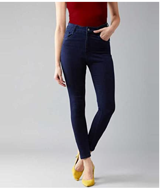 Stylish Elegant Comfortable Women High Waist Jeans