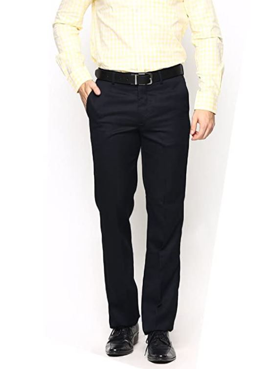 Buy Men Grey Solid Slim Fit Formal Trousers Online  718470  Peter England