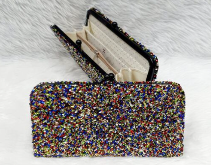 Shimmery Touch Clutch