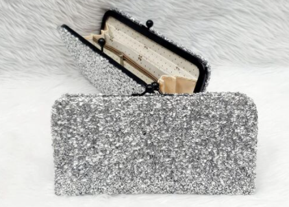 Shimmery Touch Clutch