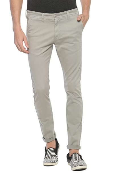 Slim Fit Men Cotton Lycra Blend Trouser