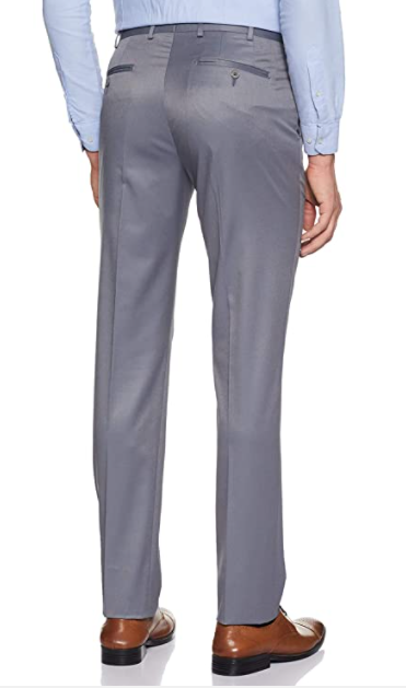 Buy Raymond Men Grey Checkered Polyester Blend Flat-Front Pants Online at  Best Prices in India - JioMart.