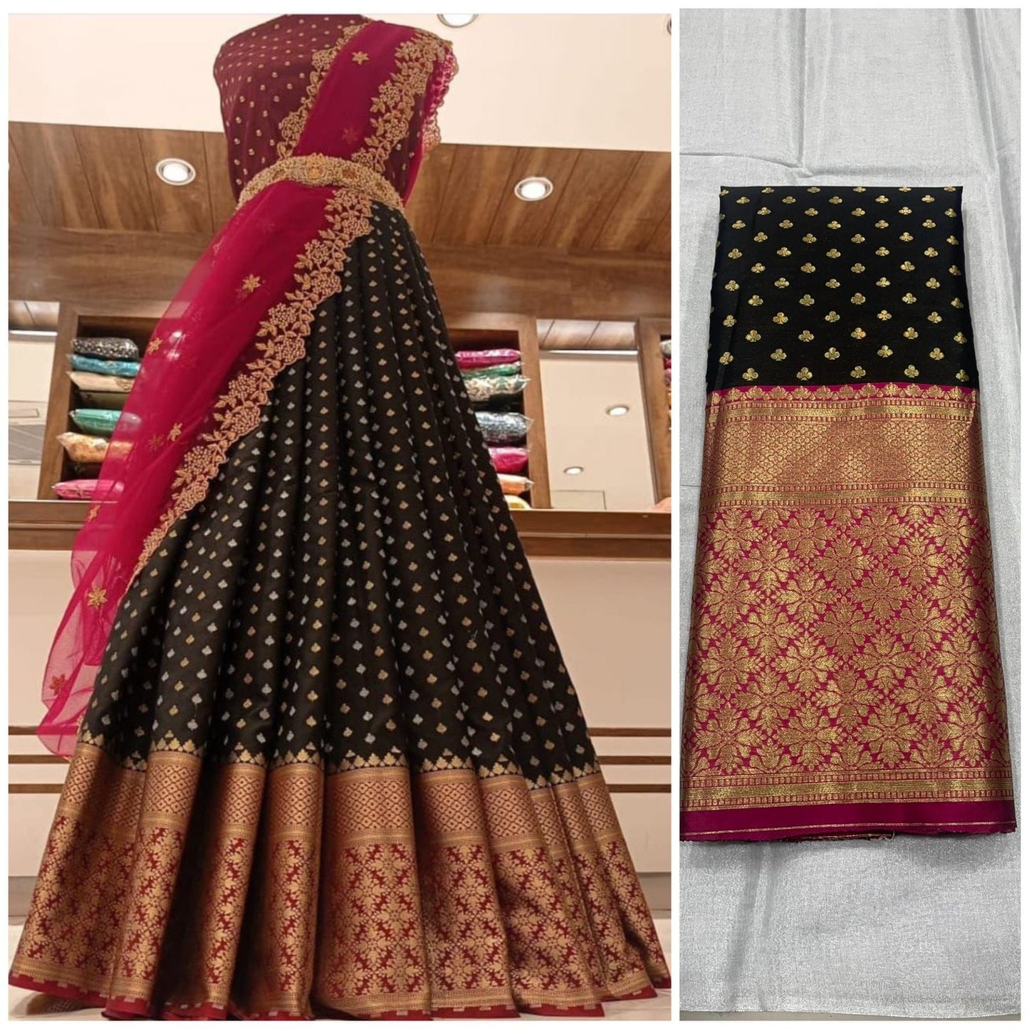 Kanjiveram Silk Zari Lehanga