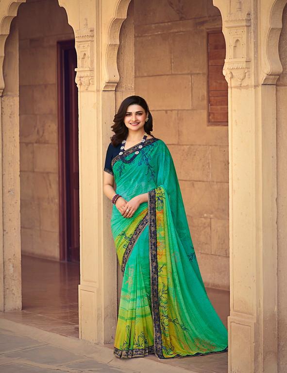 Georgette Print Saree