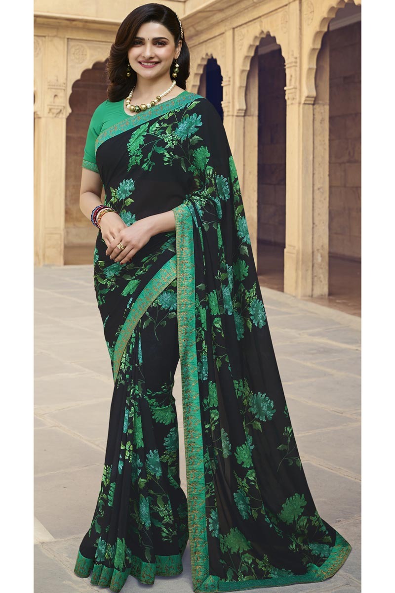 Georgette Print Saree